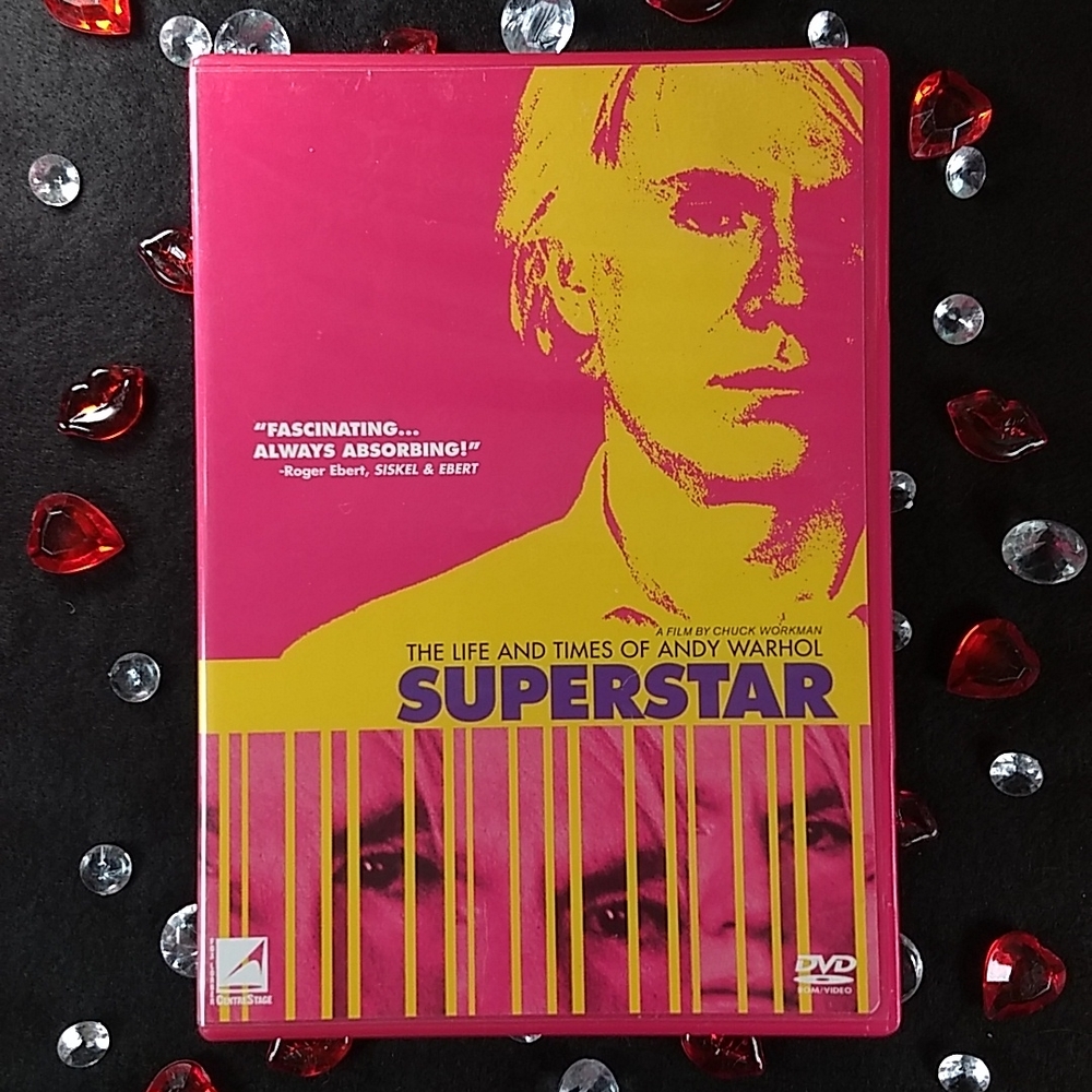 ‼️Superstar:The Life and Times of Andy Warhol DVD NM Condition RARE PINK CASE
